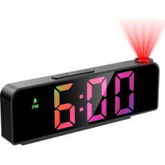 OQIMAX Projection Alarm Clock with Temperature and Date Display