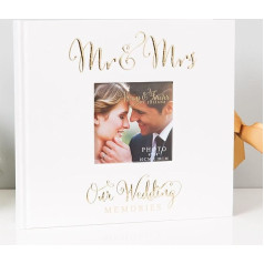 Large Wedding Photo Album with 50 6x8 inch Photos