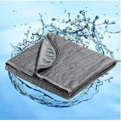 Marchpower Cooling Blanket 200 x 150 cm, Lightweight Summer Blanket with Japanese Arc-Chill Q-Max > 0.5 Cooling Fibres, Absorbs Body Heat, 2-in-1 Double-Sided Children's Blanket, Sofa Blanket, Travel