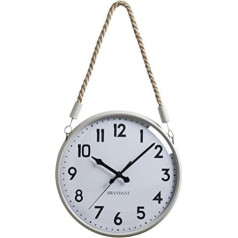 BRANDANI Corda Clock Sand/White Metal/Glass, Multicolor, One Size