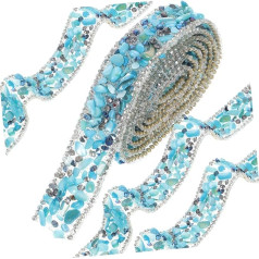 STOBOK Kleiderbesatz Aus Strass Zuschneidbares Band Für Kostüme Dekorativer Bastelbesatz Verschleißfeste Verzierung Handgefertigt Für Individuelle Designs Geeignet Für