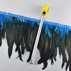 1 Metre Rooster Tail Trimming Feather Ribbon 25-30cm Feathers for DIY Dress Jewelry Wedding Decoration Feathers