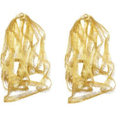 Angoily 2 Stück Goldene Quastendekoration Party DIY Quaste Die Salsa für Latein-Tanzkleid mit Quaste Nähen von Fransenbesatz an Kleidungsstücken Quasten mit Fransen Haustier Pailletten