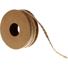 KAILIKETIY 1 Roll Decorative Braided Linen Ribbon Decorative Rope Ribbon Coloured Wrap Ribbons for Jute Hessian Ribbon Fabric Craft Ribbon Bead Ribbon Fibre Party Nature