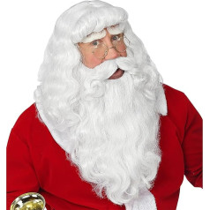 WIDMANN 46943 Santa Wig Beard and Moustache, White