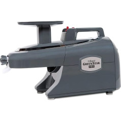 Tribest Greenstar Pro Slow Juicer - Vertical Juicer Electric for Fruit and Vegetables - 110 rpm, 200 W - Slow Juicer with Ceramic Screw - Grey