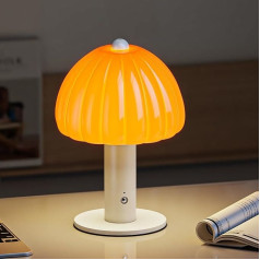 FANHAO Bedside Lamp Touch Dimmable, 3 Colours Dimmable, 4000 mAh Wireless Rechargeable Small Lamp for Bedroom, Dorm, Living Room, Festival, Halloween Home Decor & Aesthetic Gift