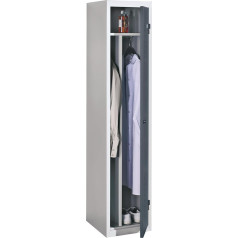 QUIPO Steel Locker 1 Compartment, Width 400 mm Base Element, Door Basalt Grey
