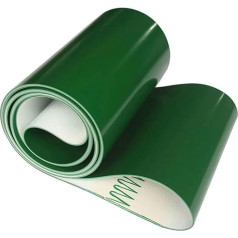 Industrieller PVC-Förderband, grün, 5 mm dick, 70 x 500 cm, Übertragungsriemen für Verpackungsproduktion, Heim- und Fabrikgebrauch
