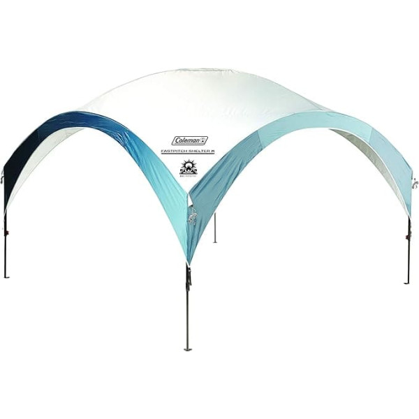 Coleman Gazebo Fast Pitch Shelter M 3 x 3 m, Event Shelter for Festivals, Garden and Camping, Sturdy Steel Poles Construction, Large Event Tent, Portable Sun Protection SPF 50+