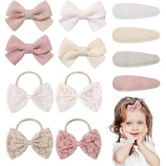 Pack of 12 Baby Hair Clips Hair Clips Girls Hair Accessories Girls Hair Bows Girls Baby Children Hair Accessories for Everyday Party Shows Photography and Festivals