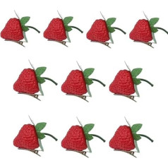 GMBYLBY Strawberry Hair Clip Cute Fruit Bouquets Duck Bill Clip Fruit Theme Strawberry Hair Clips