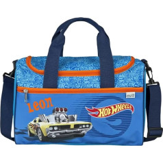 Undercover Small Sports Bag Boys Printed with Name | For Children Including Name Print | Hot Hot Wheels Racing Car Motif | Personalised Travel Bag Shoulder Bag, Purple - Unicorn Dreamland, Sports bag