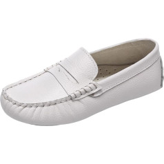 rismart Children's Moccasins Loafers Boys Girls Slip On Comfortable Casual Elegant Flat Shoes