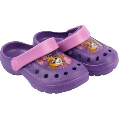Paw Patrol Clogs for Girls - Skye Children's Sandals Mules Slippers Garden Shoes Non-Slip Purple