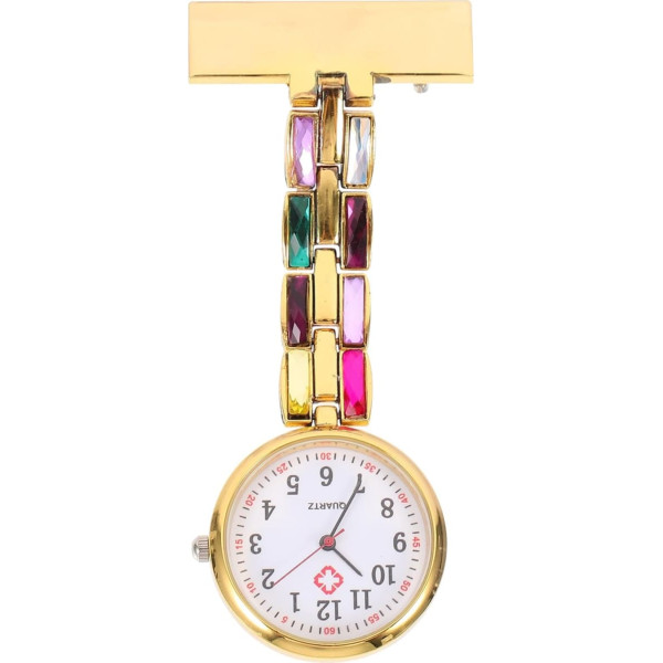 iplusmile Nurse Watch Pocket Watch Nurse Watch Brooch Quartz Watch Nurse Watch Analogue Quartz Movement Nursing Watch Fob Watch Gift for Doctor Women Men Girls Student