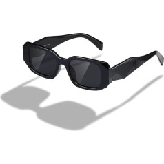 kimorn Rectangular Sunglasses for Women Men Trendy Retro Trendy Sunglasses 90's Vintage Square Frame