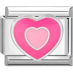 Damywa, Italian Charm Bracelet Accessories Sliver, Stainless Steel Italian Charm Bracelet Charms, 9 mm DIY Removable Modules for Italian Bracelets, Italian Style Charms for Women, Men, Boys, Girls