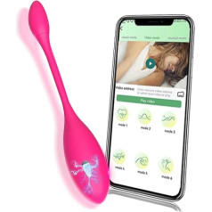 TOUNID Ball Vibrator 9 Vibration Modes App Remote Control Electric Shock Vibro Egg Portable G Spot Stimulator Dildo Dilator Vaginal Dilator Clitoral Stimulator Plug SM Sex Toys Men Women