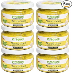Vitaquell 6 x Hawaii Vegetarian Salad with Pineapple and Apple, 200 g
