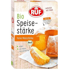 RUF Organic Starch, Pure Corn Starch, Ideal for Loose Pastries, Tying Sauces and Fruit Compote, Gluten Free and Vegan