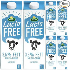 Arla Lacto Free Lactose-free Milk 3.5% Cow Milk 1000 ml x 6 Pieces [Freshness Guarantee]