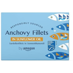 by Amazon MSC Anchovy Fillets in Sunflower Oil, 6 x 50 g