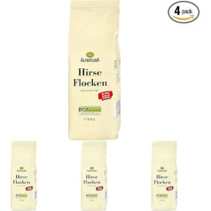 Alnatura Organic Millet Flakes, 500 g (Pack of 4)