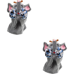 YARNOW Hand Puppet Game Elephant Doll Toy Children's Toy Simulation Animal Hand Puppet Animal Stuffed Hand Puppets Charming Hand Puppet Funny Hand Puppet