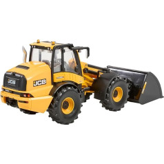 Britains JCB TM420S Telescopic Loader on Wheels - 1:32 Scale Replica - Cast Metal and Plastic Toy Tractor - JCB for Ages 3+