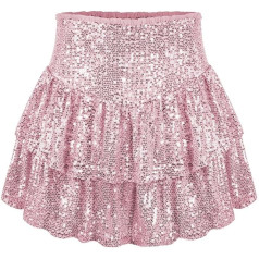 HOOUDO Short Black Women's Pearl Skirt Plain Stretch Pleated Skirt White Skirts for Women Skirt Pregnancy Green Mermaid Skirt with Trousers Underneath Puff Skirt with Short Sleeves