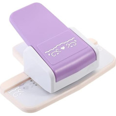 TEHAUX 4 Stück Spitzenpräger Karte Klebstoff Herstellung Puncher Planke Hersteller Loch Knittern Schrott Maskierung Papier Zeitschrift Sterben Basteln Schneidemaschinen Plastik