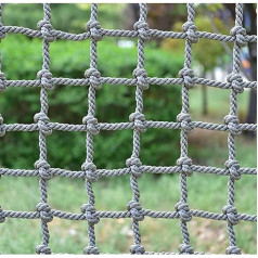 Climbing Webbing Climbing Net, Cargo Rope Ladder, Robust Net for Balcony, Stairs, Playground, Indoor and Outdoor Woven Divider Sisal Rope Fence Mesh (2 x 4 m)