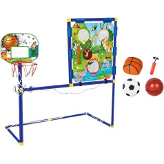 Fußball Wurfspiel - Lustiges Fußballnetz - Basketballreifen für Kleinkinder | Sportspielzeug zum Werfen im Hinterhof | Indoor & Outdoor Partyspiel mit ob