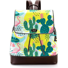 Personalisierte Schultaschen Büchertaschen für Teenager Flamingo, Mehrfarbig, 27x12.3x32cm, Rucksack Rucksäcke