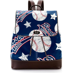 Baseball Stars Personalisierte Schultaschen Büchertaschen für Teenager, Mehrfarbig, 27x12.3x32cm, Rucksack Rucksäcke