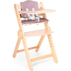 Drömmer High Chair Folding with Tray - Brown