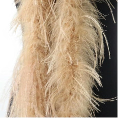 Ostrich Feathers Boa Fluffy Ostrich Feather Boa Scarf for Costume Clothes Sewing Decoration