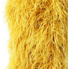 Boa en plumes d'autruche, plumes, écharpe de décor 1–30-lagige, 2 Meter lange Boa-Besätze aus flauschigen Straußenfedern for Karneval, Hochzeit, Kleidung, Boa-Schal, Kostüm, Kleid, Nähen, Dekoration,