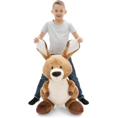 NICI 61726 Cuddly Toy Kangaroo Kelly 70 cm - Brown - Soft Plush Toy - Cute Plush Toy for Cuddling and Playing, for Children and Adults, Great Gift Idea