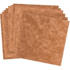 Sew Easy Industries 12-Sheet Velvet Paper, 12 by 12-Inch, Cappuccino