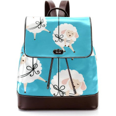 Sheep Sweet Dreams Design Personalised School Bags Book Bags for Teenagers, Multicoloured, 27 x 12.3 x 32 cm, Backpack Backpacks, multicoloured