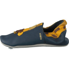 Bobux Slippers Soft Sole Wilderness Elastic Giraffe 06001 Blue Size: L - 20/21EU 3,5/4,5UK