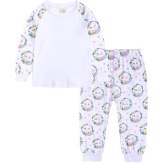 Toddler Boys Girls Outfits Baby Home Sleeve Easter Bunny Egg Long Outfits & Set Cute Kids Fall Clothes Set A-291