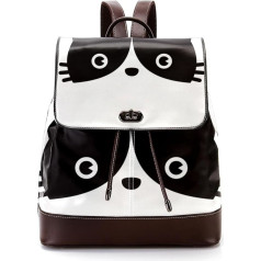 Katze Cartoon personalisierte Schultaschen Büchertaschen für Teenager, mehrfarbig