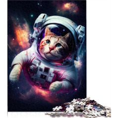 Jigsaws 1000 Pieces for Adults and by Space Cat Adult Jigsaw Puzzles Wood Puzzles Suitable for Adults and Teens 12+ 1000 Pieces 75 x 50 cm