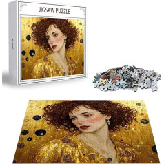 Puzzle Klimt Puzzle 5000 Teile, Holzpuzzle Erwachsene, Mehrfarbig Holzpuzzle, Klassische Puzzles Frau Wooden Jigsaw für Erwachsene Und Kinder 14 Jahren, Geschenke Home Wand Dekor 156x105cm D-309