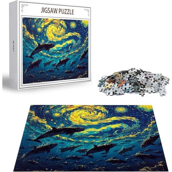 Puzzle Wal Puzzle 1500 Teile, Holzpuzzle Erwachsene, Mehrfarbig Holzpuzzle, Klassische Puzzles Sternenhimmel Wooden Jigsaw für Erwachsene Und Kinder 14 Jahren, Geschenke Home Wand Dekor 87x57cm D-294