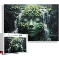 Puzzle Fallen Landschaft 5000 Teile Groß XXL 156x105 cm, Jigsaw Art Impossible Erwachsene Anspruchsvoll, Klassische Jigsaw Erwachsene, Junge, Mädchen, Geschicklichkeitsspiel für Die Ganze Familie N-3
