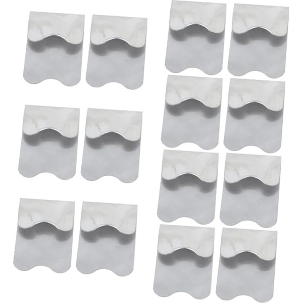 7 Sätze Nagelschablone Französische Maniküre-vorlagen Nagelglanzpuffer Nagelbrett Nail Schablonen Nagelwerkzeug Im Französischen Stil Diy Nagelmodellplatte Silver 2 Stück * 7